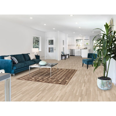 Tapis oriental brun en laine Kilim 5 x 6