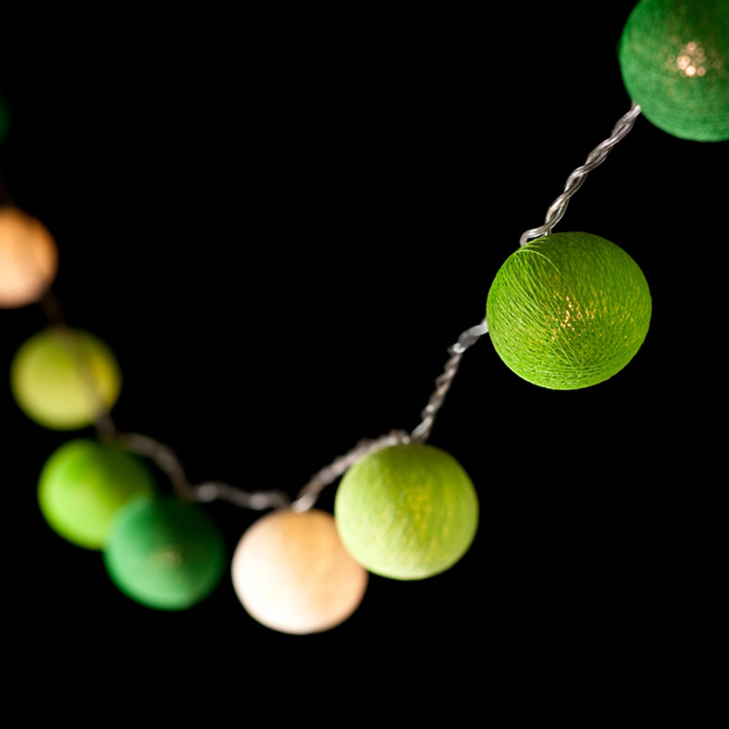 Misti LED Cotton Ball String Light, 20 Lamps - 5 Metre Long