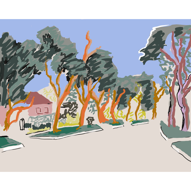 Maple Drive Print by Deborah Blum, 25.25" H x 31.25" W 