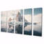 Ensemble 5 pièces d'art mural majestueux Iceberg-921346838