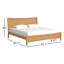 Lit plateforme Mid-Century moderne en bois massif Bonadie-519919191