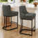 Donicia Upholstered 26'' Counter Stools with Metal Frame