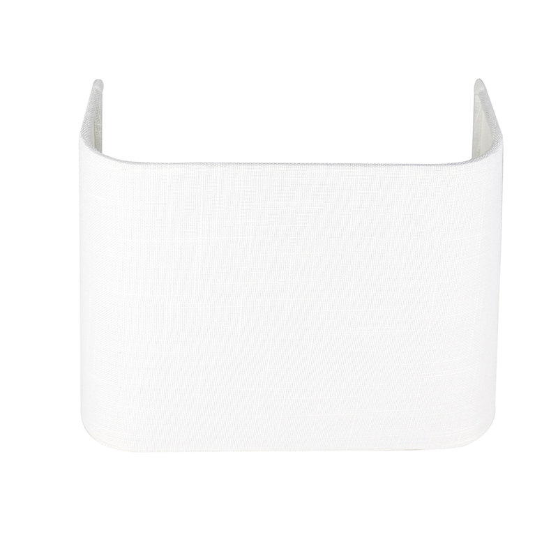 Abat-jour rectangulaire en lin 7 po H (Uno), Blanc cassé
