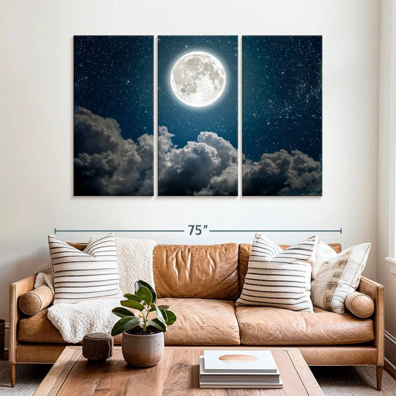 Oberle Beautiful Moon, 42" H x 65" W