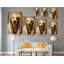 Art sur toile Golden Retriever: Portrait de chien humoristique de style victorien-1096439873