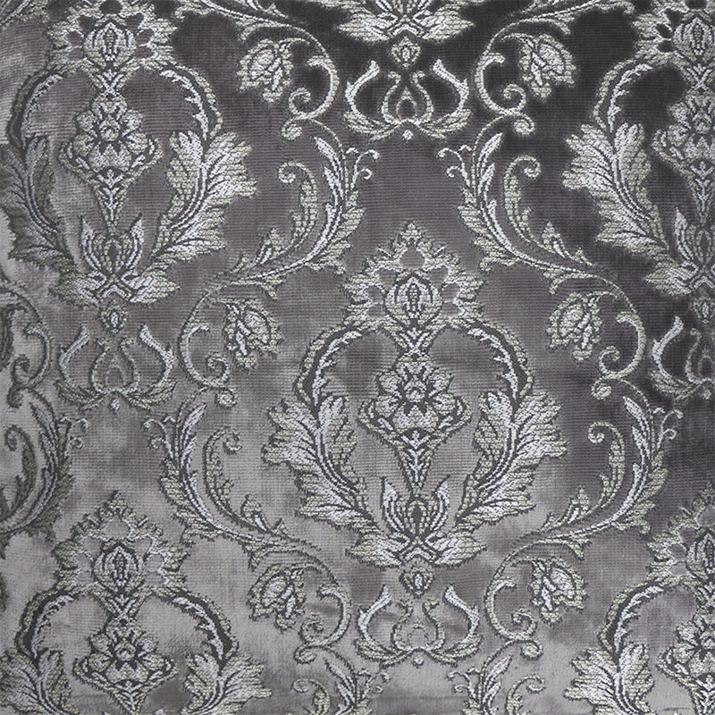 Damask Velvet | Beatrice Fabric, Charcoal