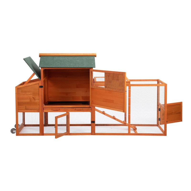 Poulailler portable sur roulettes