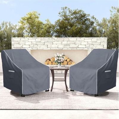 Outdoor Swivel Chair Cover 2 Pack Patio Chair Covers Waterproof