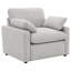 Fauteuil inclinable électrique gris rembourré Helsel