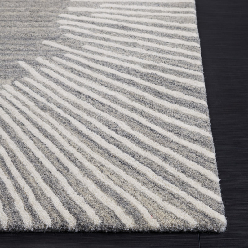 Tapis gris / ivoire Fifth Avenue 129, Rectangle 4pi x 6 pi