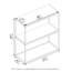 Emilda 80.3cm W Metal Shelving Unit-1864806832