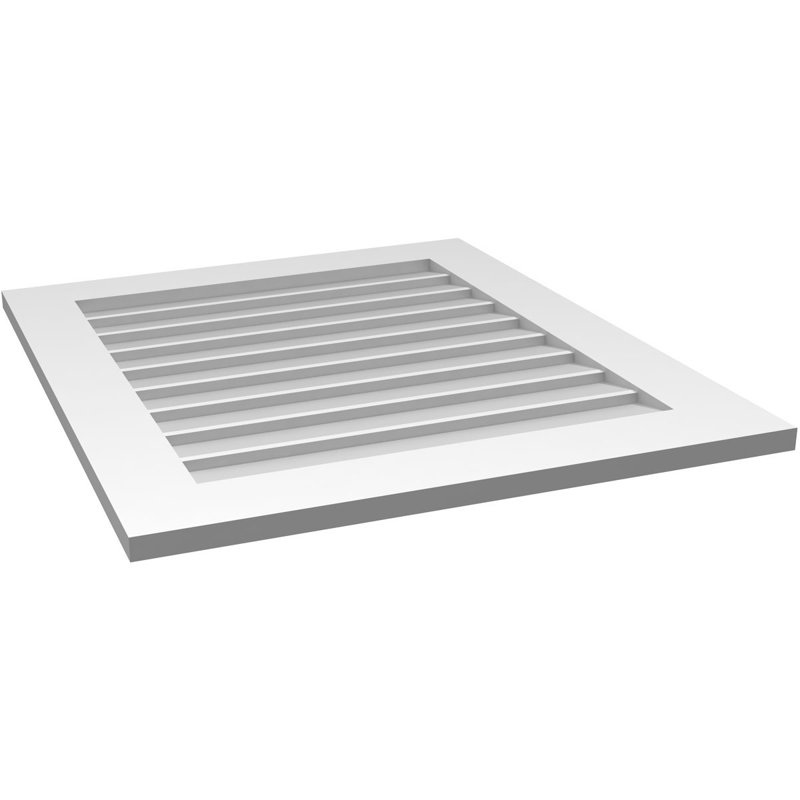 Vent à pignon rectangulaire en uréthane non-fonctionnel, H 32 po x l 28 po x P 1 po
