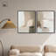 Ensemble de 2 décorations murales en toile Harmony Beige & White par Art Remedy, cadre noir, 20 x 24-751734675-751734685