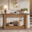 63-inch Farmhouse Entryway Console Table, 2-tier Narrow Long Sofa Table Behind The Couch-196741844