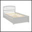 Base de lit simple avec lit gigogne en bois-1017250360
