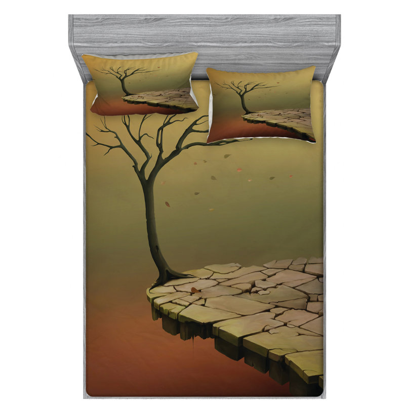 Microfiber Sheet Set, Queen Sheet Set with Fitted Sheet