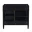 Meuble-lavabo de 36 po sans lavabo supérieur, armoire de rangement moderne avec 2 tiroirs et un tiroir basculant, structure en bois massif-117021119