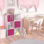 Organisateur de tablettes de rangement à 6 cubes - Bois blanc - Bibliothèque empilable pour placard, chambre à coucher ou bureau, assemblage facile, vertical ou horizontal