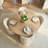 4 - Person Dining Table Sets With 52'' Solid Round Table & 4 Upholstered Chenille Swivel Chairs-1920671257-1945192706