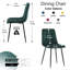Ensemble de 4 chaises de salle à manger rembourrées en velours-580691693-594986518