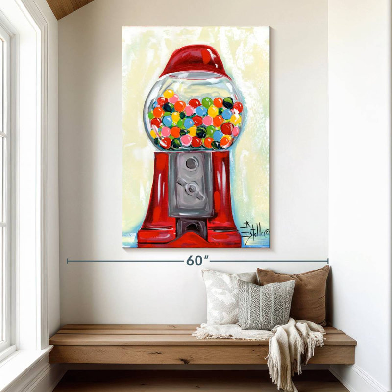 Yarlin Bubblegum Machine, 51" H x 34" W