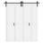 84'' Solid + Manufactured Wood double Bi-Fold Barn Doors Primed ready for use-98430417
