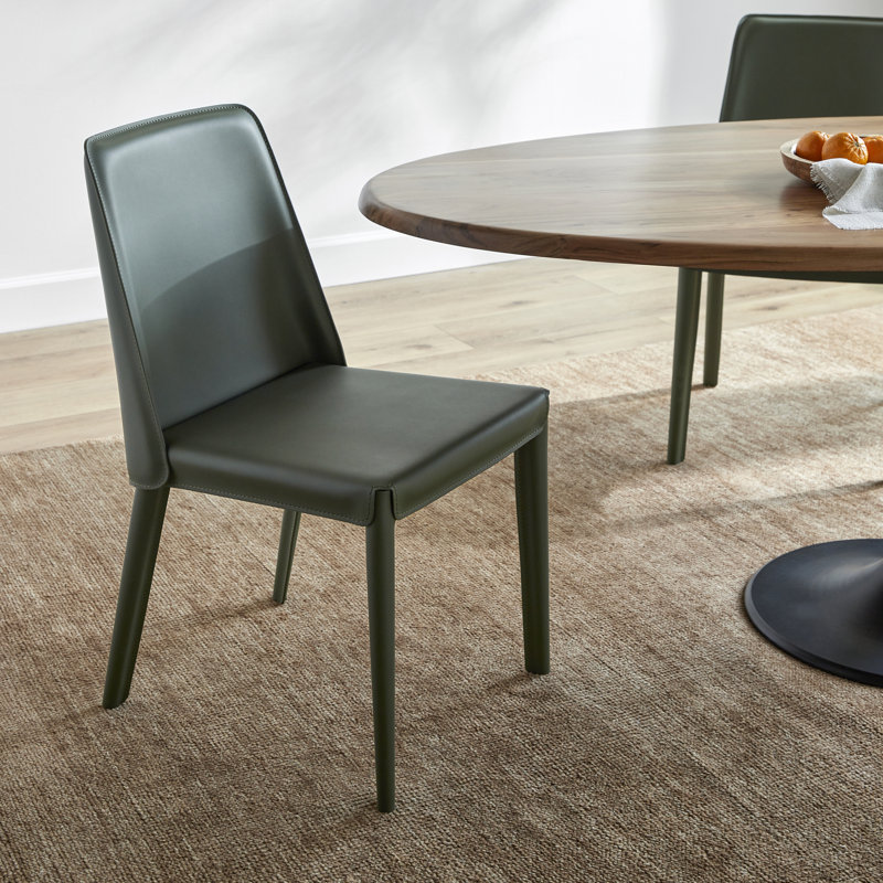 Rockport Modern Dining Chair, Dark Green