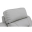 Fauteuil inclinable en cuir gris avec support lombaire et coins renforcés avec base en acier inoxydable - Poids du colis: 164,84 lb