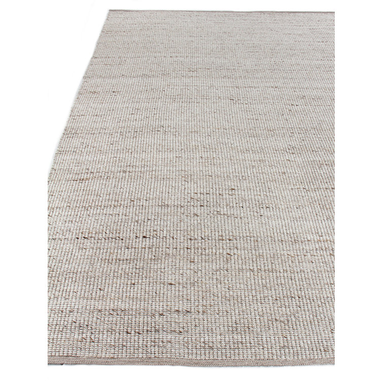 Hesse Hand-Loomed Polyester/Cotton Beige Area Rug