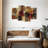Pendulum On Canvas 4 Pieces Set-136221015