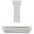 Blanc mat / or