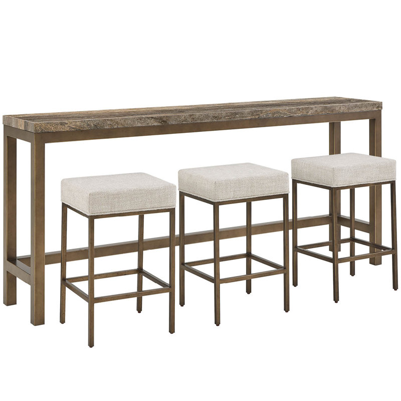 Montclair 85'' W Stone Console Table