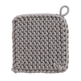 Poignée carrée en crochet de coton carré