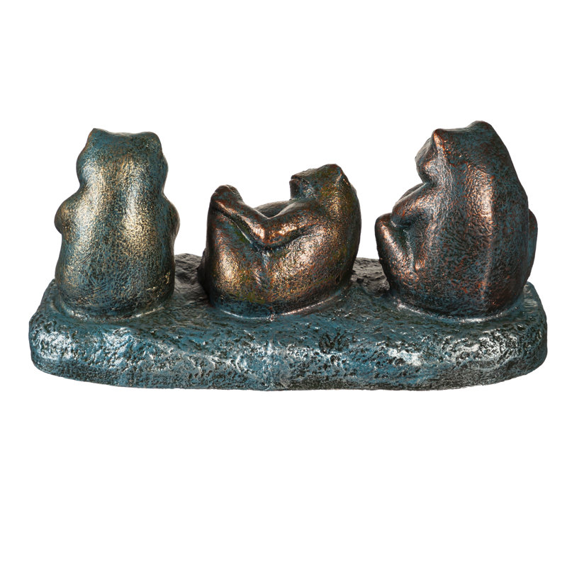 Ensemble de 3 statues grenouilles Nahzir