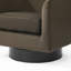 Velvet Upholstered Swivel Barrel Chair-594699937