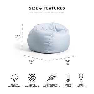 Comfort Research Big Joe Classic Bean Bag Chair & Reviews | Wayfair
