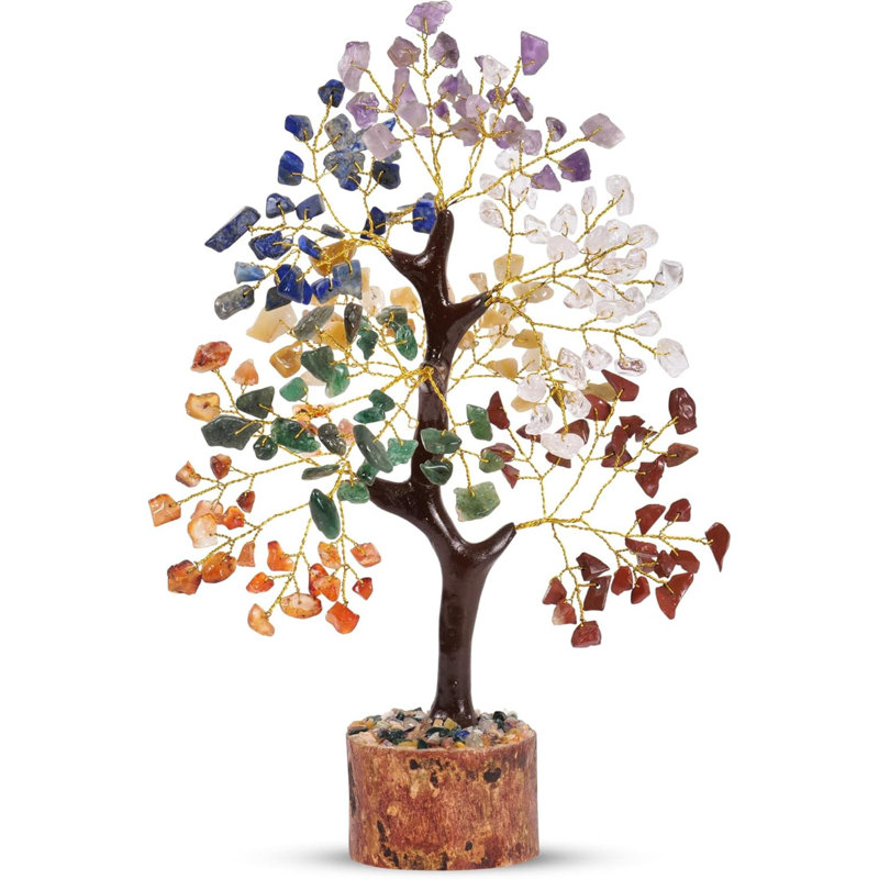 7 arbres de cristal de chakra pour la méditation de pierres de guérison d'énergie positive et méditation