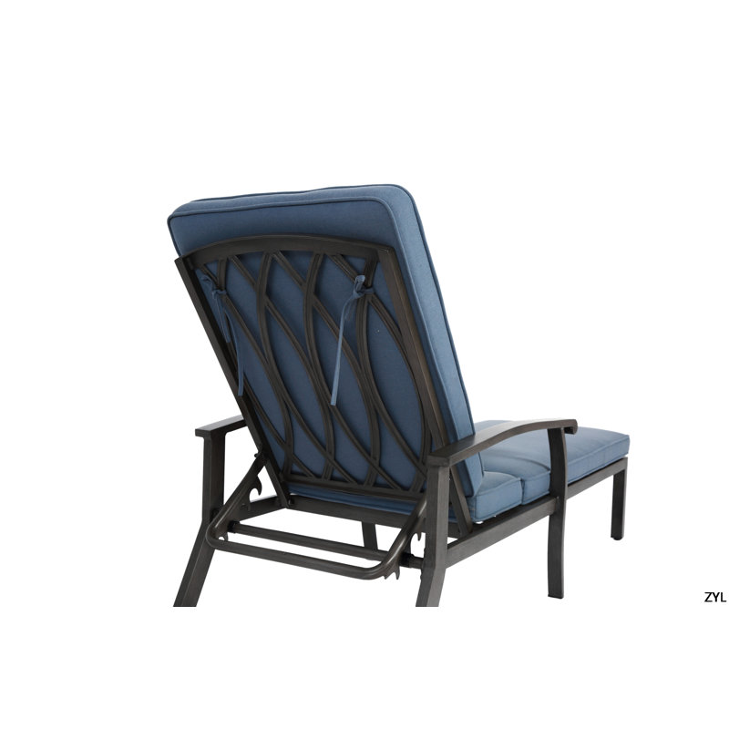 Méridienne en aluminium coulé, Bleu
