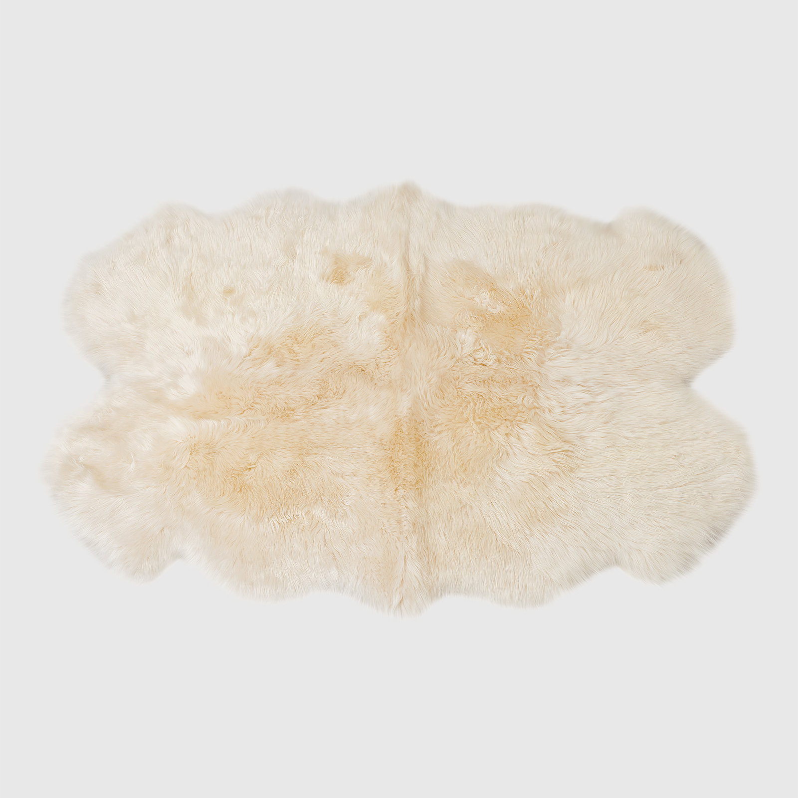 Fris Sheepskin Champagne Rug, Novelty 3'6" x 5'6"