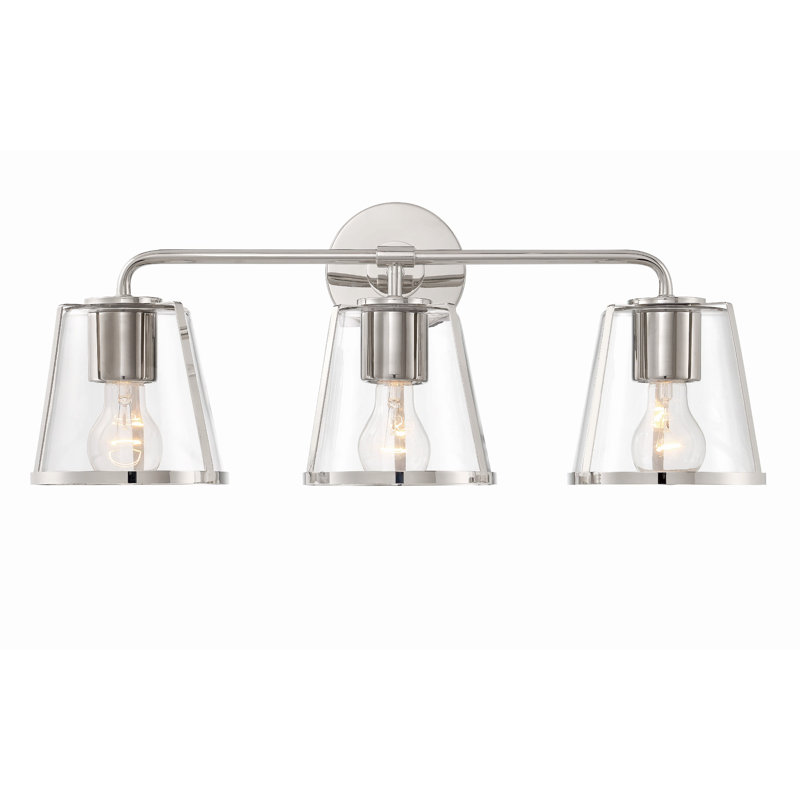 Asheboro 3 - Light Dimmable Vanity Light, Polished Nickel