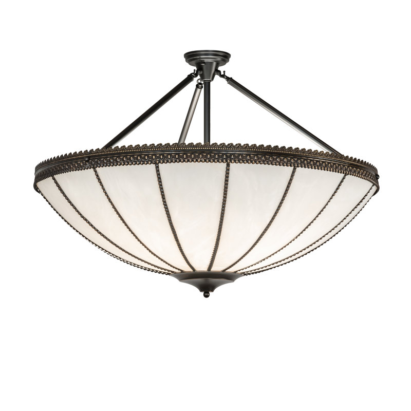 Plafonnier semi-encastré 37 po 4 lumières Shansky