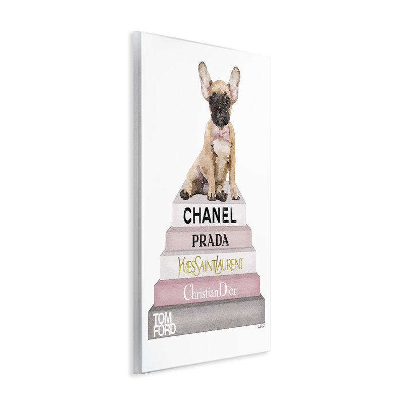 Bouledogue français haute couture - Publicité, H 19 po x l 13 po