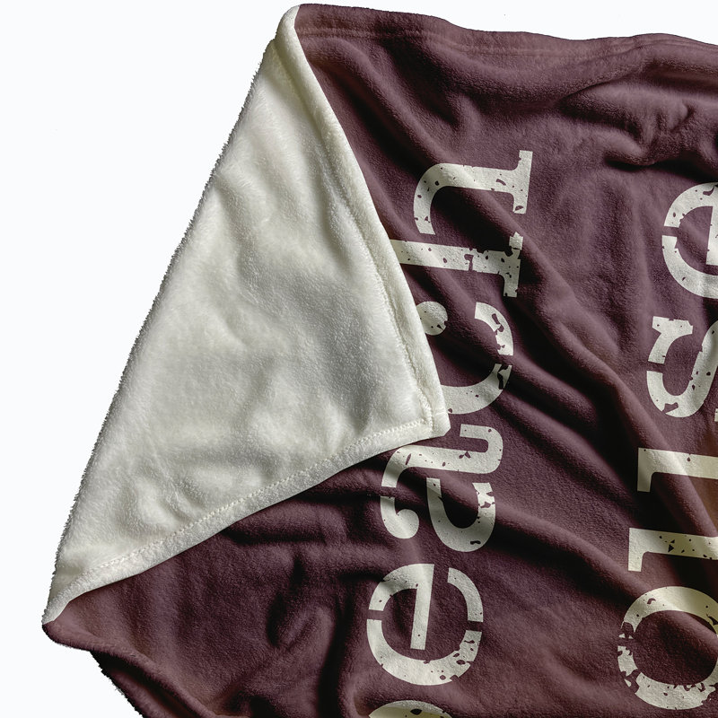 Couverture polaire Beach House, L 30 po x L 40 po, Mauve poussiéreux
