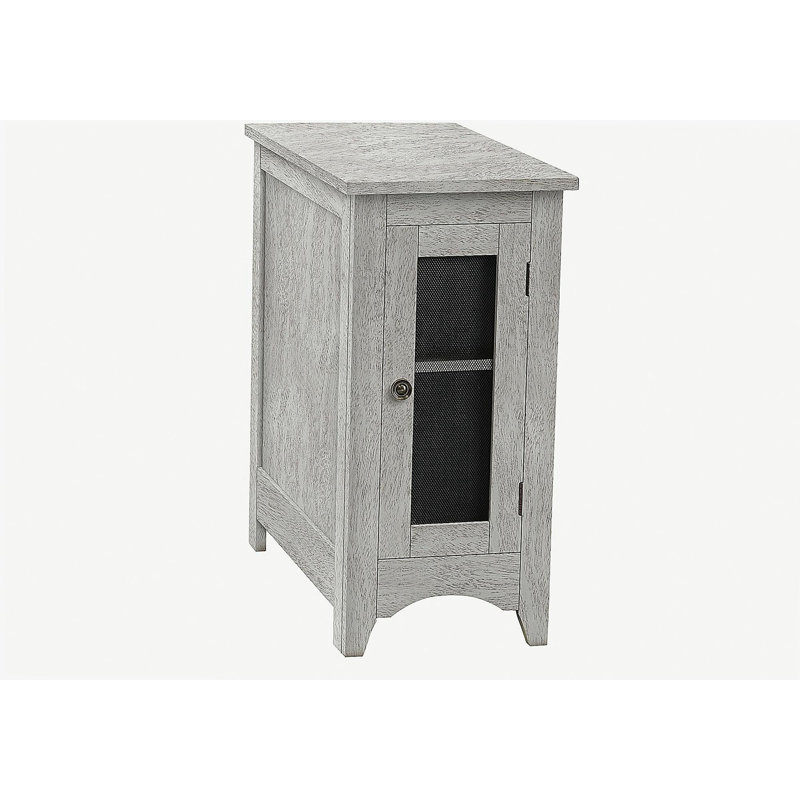 Side Table, End Table, Sideboard, Narrow Table, Nightstand, Bedroom, Lighting, Storage, Gray Wash