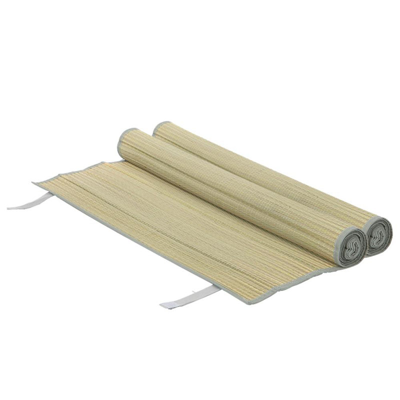 Nicola Spring - Straw Beach Mats - 60 x 178cm - Grey