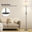 Lampe sur pied moderne 64,6 po Rondo avec ampoule de 9 W incluse