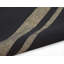 Tapis noir/beige à rayures handwoven à tissage plat san diego-31183774