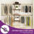 Adjustable Walk In Wall Mount Closet Organizers System And Storage Garment Rack With 10 Hooks Cloest With 4 Expandable Hanger Rods-1214243570