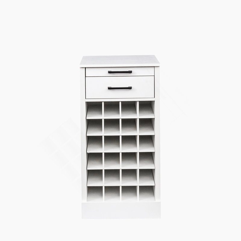 Buffet brun modulaire 24 pièces, Blanc