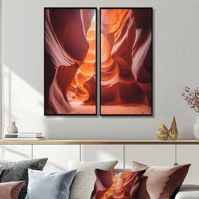 Arizona Antelope Exploration I - Beige, reproduction d'art sur toile à 2 panneaux